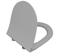 Abattant de toilettes VitrA Slim Sento 120-476R009 36,5 x 45 cm, avec mécanisme de fermeture amortie et fixation rapide, gris pierre mat