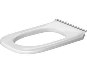 Abattant de W.-C. Duravit D-Code, sans couvercle, axe de charnière traversant, 368x496mm, rallongé, blanc brillant, charnières en acier inoxydable, 0060910000