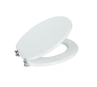 Abattant de WC à fermeture standard en MDF blanc Siamp Horizon Classic