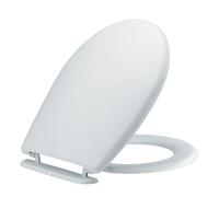 Abattant de WC à fermeture standard en thermoplastique blanc Siamp Monte Carlo