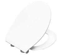 Abattant de WC à frein de chute et ouverture rapide Bemis Click & Clean Slim plastique thermodurcissable blanc