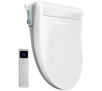 Abattant de WC intelligent avec eau chaude et sèche-linge, bidet avec buse, siège de toilette japonais chauffant, douche WC avec couvercle automatique et aromathérapie, bidet électronique