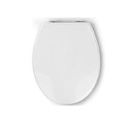 Abattant de WC - PIPISHELL - 44x37 cm - Duroplast antibactérien - Fermeture lente - Déclipsable