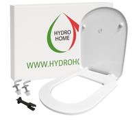 Abattant de WC Toilette Ideal standard Tesi comme original, en plastique thermodurcissable enveloppant avec charnières fixes en acier inoxydable, axe WC couleur blanc fabriqué en Italie