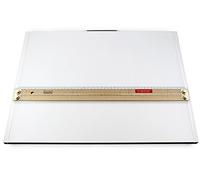 Abattant parallelografo modèle école avec poignée - Riga en bois - Pupitre cm. 63 x 48