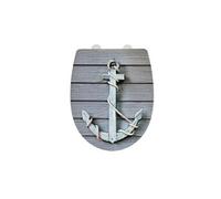 Abattant rope, thermoplast avec surface structurée - dim : 45 x 36. 50 cm --