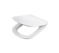 Ideal Standard - Tesi Abattant WC, Design épuré, Rond, Fermeture douce et option de libération rapide pour faciliter le nettoyage, en Duroplast, Blanc Brillant