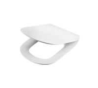 Ideal Standard Abattant WC Tesi Forme D, Duroplast, Frein de chute, Libération rapide, Blanc