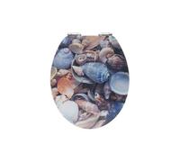 Abattant WC 3D Coquille - Dim : 38,5 x 6,5 x 46,6 cm -PEGANE-
