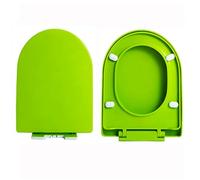 Abattant WC à fermeture amortie - D/, couvercle silencieux à fermeture lente, facile à installer et à nettoyer, montage supérieur, 36 x 44,5 cm, idéal pour salles de bains modernes