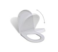 vidaXL Abattant WC Carré Siège de toilette à fermeture en douceur