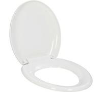 vidaXL Abattant WC à fermeture en douceur Libération rapide Blanc