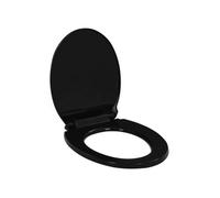 Abattant WC à fermeture en douceur Libération rapide Noir