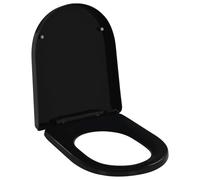 vidaXL Abattant WC à fermeture en douceur Libération rapide Noir