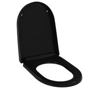 Abattant WC à fermeture en douceur Libération rapide Noir
