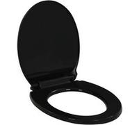 Abattant WC à fermeture en douceur Libération rapide Noir