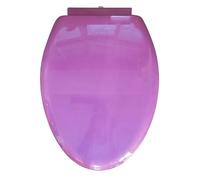 Abattant WC allongé 18,5 Pouces, Couvercle en PP coloré de Type V, Facile à Nettoyer et à Installer, Ouverture Rapide par Un Seul Bouton, Charge maximale 180 kg, Jaune