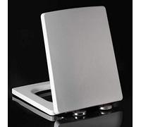 Abattant WC antibactérien à fermeture douce - Couvercle à dégagement rapide avec charnières de fixation faciles à installer sur le dessus pour WC standard Blanc 40-45 x 34,5 cm