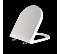Abattant WC antibactérien en forme de U à fermeture lente, design épais, fonctionnement silencieux, facile à nettoyer, style ancien, parfait pour la salle de bain à la maison