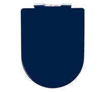 Abattant WC avec Frein de Chute, Abattant WC Clipsable avec Fermeture en Douceur, Abattant wc Familial, Matériau en Polypropylène(Blue)