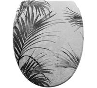 Sanilo Abattant WC avec frein de chute et libération rapide, Siège de WC amovible par simple pression sur un bouton, Montage facile par le haut (Palmera)