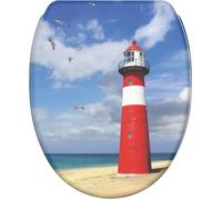 Abattant WC avec frein de chute et libération rapide Phare - Montage facile par le haut
