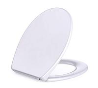 Abattant WC avec Frein de Chute, Gomyhom Cuvette Toilette à Dégagement Rapide, Installation par le Dessus de la Toilette, En Plastique Antibactérien Lunette WC(Type O)