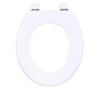 Olfa Abattant WC Tradition – Bois, utilisations intensives, charnière inox, écrous nylon – Blanc