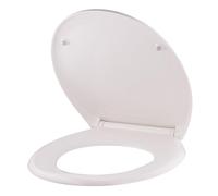 Abattant WC blanc universel clipsable/nettoyage facile - lunette de toilettes Thermodur frein de chute forme O NOYON & THIEBAULT