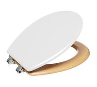 Abattant WC Bois + Zinc ""Modern Color"" Atmosphéra - Blanc