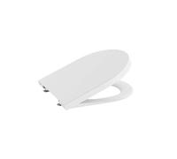 Abattant WC compact frein de chute déclipsable supralit double laqué rond Inspira round blanc mat