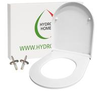 Abattant WC compatible avec STARCK 3 DurAVIT, en plastique thermodurcissable enveloppant, couleur blanche avec bouton de déverrouillage rapide