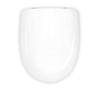 ABATTANT WC COMPATIBLE ODÉON JACOB DELAFON | INSTALLATION ET NETTOYAGE FACILES | CHARNIÈRE EN ACIER INOXYDABLE | MATÉRIAUX DE QUALITÉ | SIÈGE DE TOILETTE TRÈS RÉSISTANT | BLANC | 43 x 36 x 4,5 cm