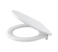 Alca - Abattant WC déclipsable en Duroplast avec traitement anti bactérien, Blanc (A601)