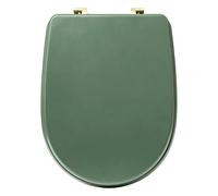 5five Abattant WC Duo en bois, charnières zinc, L 36 x P 49 cm - pour toilettes, salle de bain