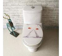 Abattant WC dfish avec charnière réglable et à dégagement Rapide, Couvercle de Salle de Bain épais pour Forme V/U/O, Universel, Couleur Unique, 40 à 48 cm x 33 à 38 cm