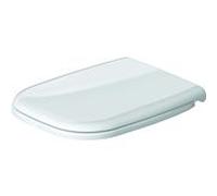 Duravit Abattant WC D-Code 0067390000 - Frein de chute, charnières en plastique, blanc brillant