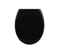 Abattant wc EASY CLIP Thermo Dur Noir - Charnières Inox Spirella