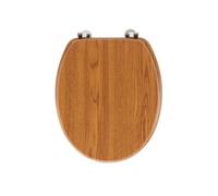 Abattant WC Effet Bois "Strata" 46cm Naturel
