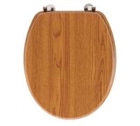 Abattant WC Effet Bois "Strata" 46cm Naturel