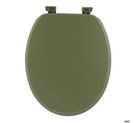 Abattant WC en bois 18 pouces - Attaches Plastiques - Tendance - Kaki mat