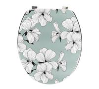 Abattant WC en bois 18 pouces - Couvercle Design - Tendance - Ecrin vert