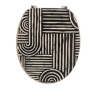 Abattant WC en bois 18 pouces - Couvercle Design - Tendance - Ethnic Vibes