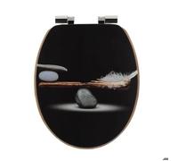 Abattant WC en bois 18 pouces - Couvercle Design - Tendance - Plenitude