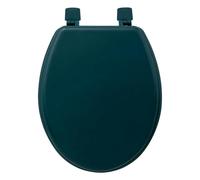 Abattant WC en Bois "Luxe" 48cm Bleu Pétrole