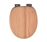 Abattant WC en bois massif - Chêne avec système d'abaissement automatique, fermeture rapide & Easy Clean, Soft-Touch PIKLiDS