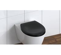Schütte Abattant WC en Duroplast, noir mat, avec frein de chute et détachable Noir mat G