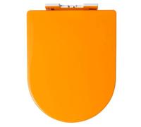Abattant WC en Forme de D à Fermeture Douce et à dégagement Rapide, Fixation par Le Haut, coloré, avec Pare-Chocs antidérapant, abattant WC en Forme de D/U, Bleu Marine