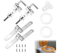 Abattant WC - Fixation de rechange universelle - Kit de fixation en acier inoxydable - Pièces de rechange et réparation