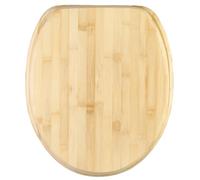 Abattant WC frein de chute soft close - Finition de haute qualité - Fixation facile - Bambou